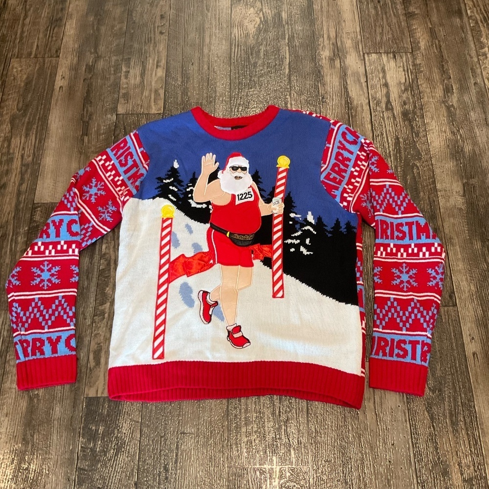 NWT, Blizzard Bay Long Sleeve Ugly Christmas Sweater, Spouse Matching Sweaters - Picture 3 of 5